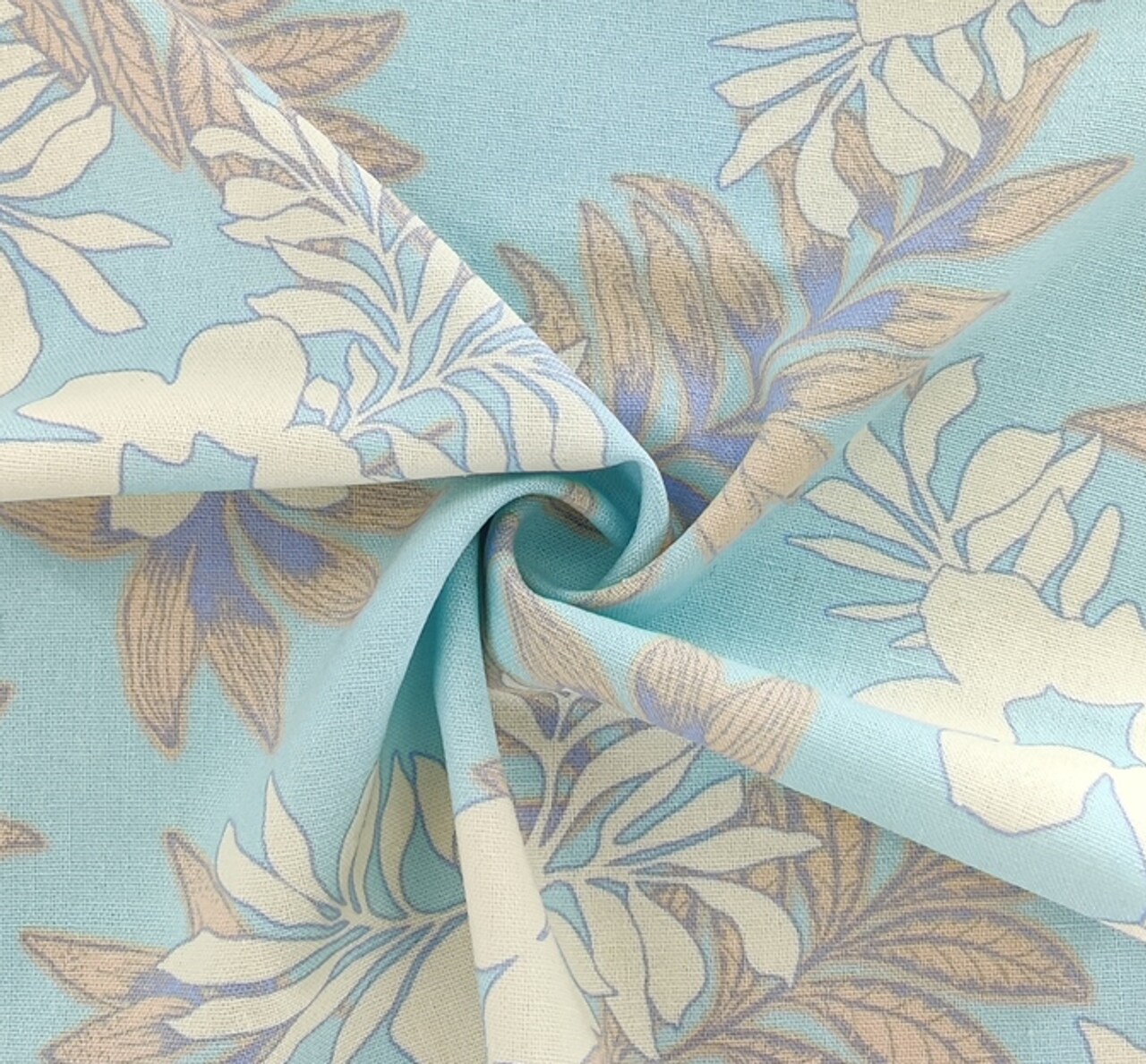 1 Yard Rayon Linen Blue Glow Apparel Fabric 51/53 Inch Width For Clothing